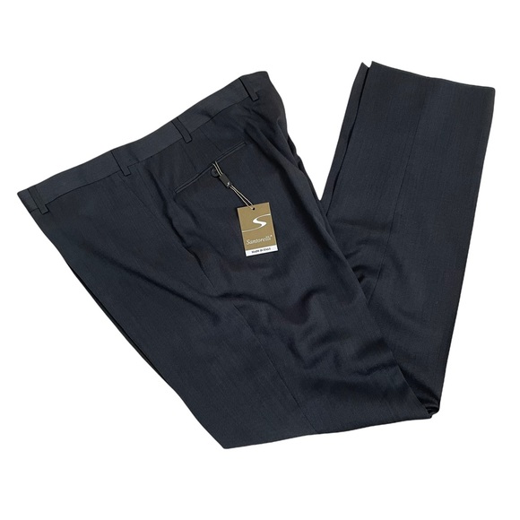 Santorelli Other - Santorelli charcoal grey dress pants size 44 New Pino Virgin Wool